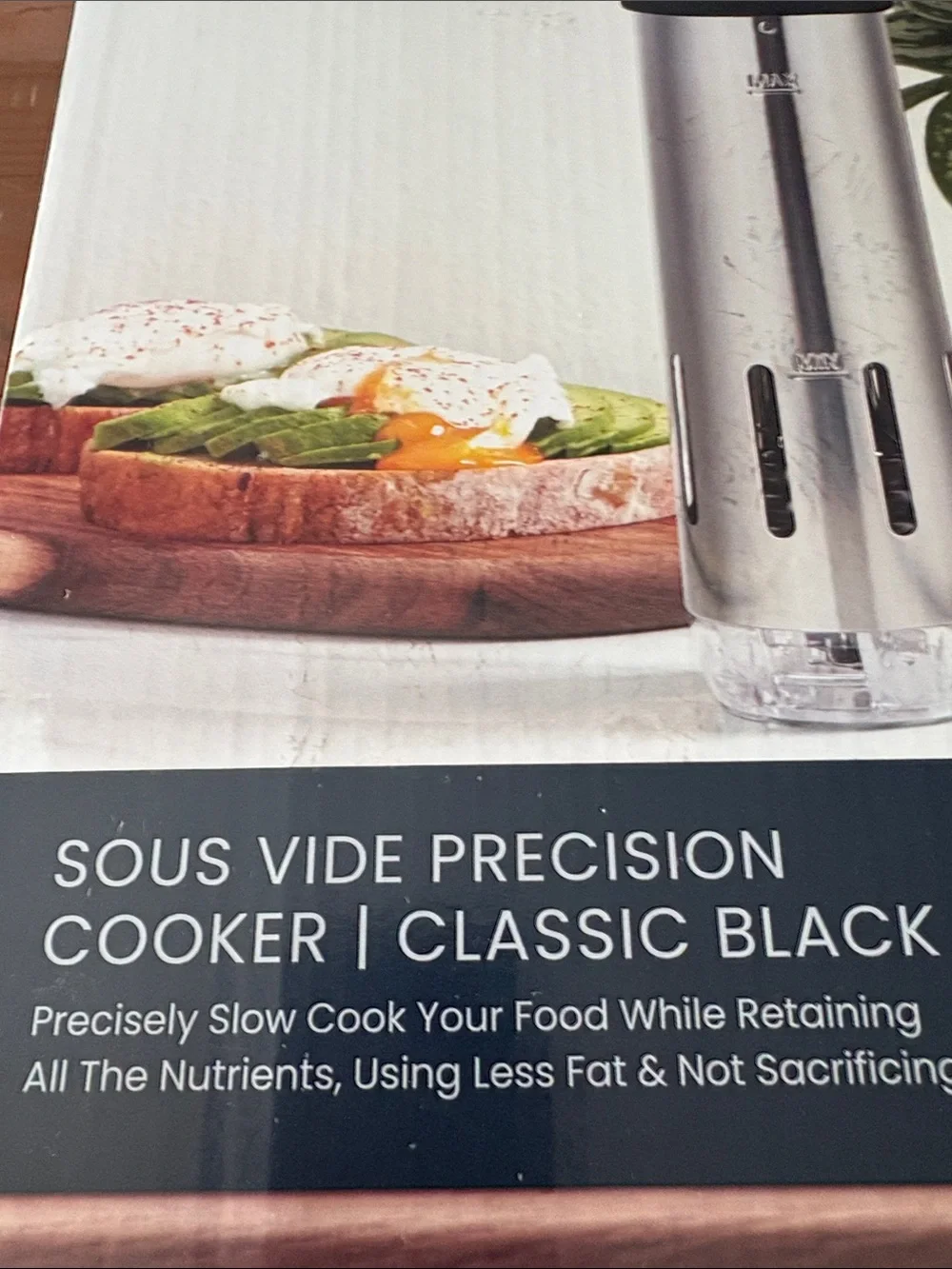 Sous Vide Precision Cooker - Black and Silver